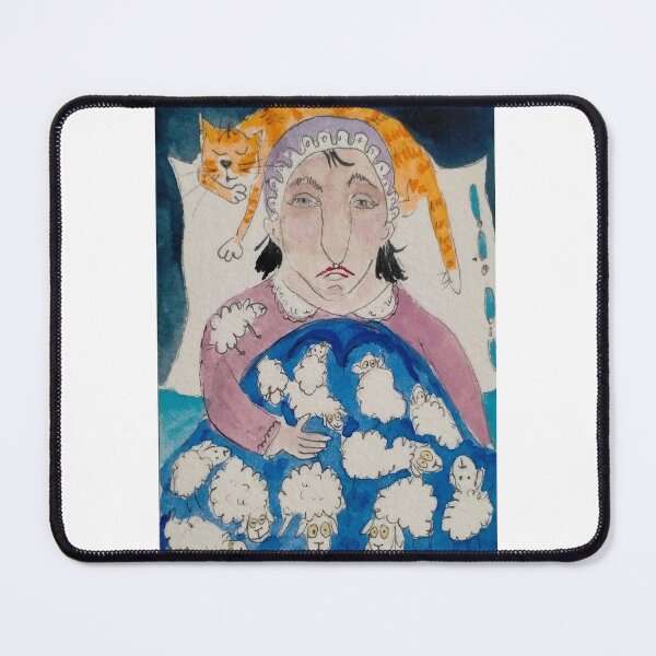 Item preview, Signora Bigodini." Do you count the sheep before sleeping?" designed and sold by MattoGatto.