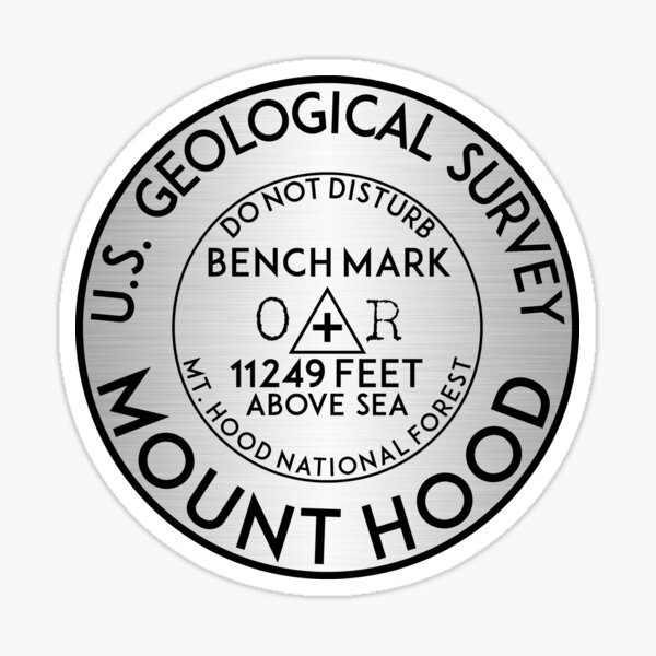 Item preview, Mount Hood Benchmark Bench Mark National Forest Cascade Range Cascades 2 designed and sold by DESTINATIONS DECAL.