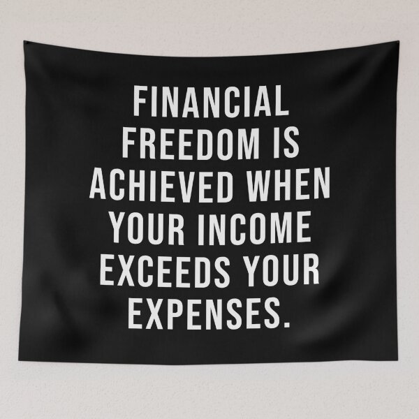 Item preview, Financial Freedom Quote designed and sold by SoulQuot.