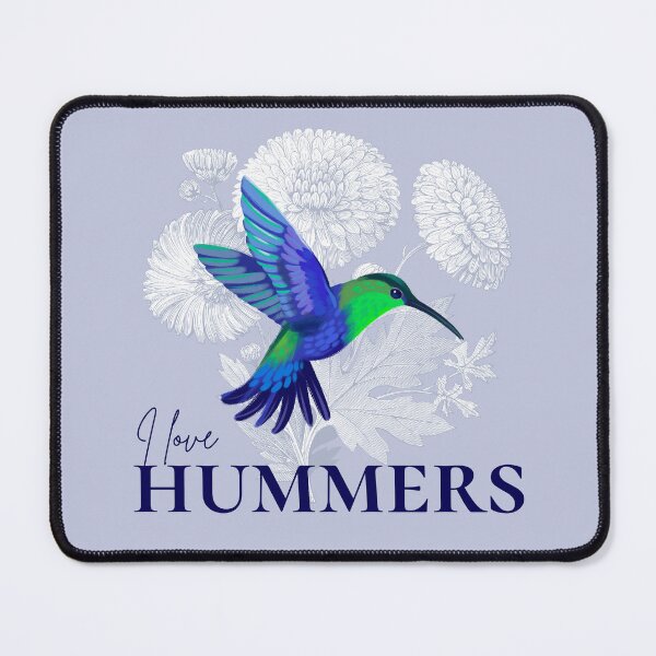 Item preview, I love Hummers - Hummingbird Colibri Floral designed and sold by Ivanapcm.