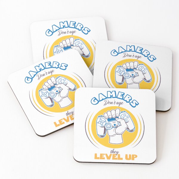 Item preview, Gamers don't age they level up Funny epic universe humor quote designed and sold by REDDLINE.
