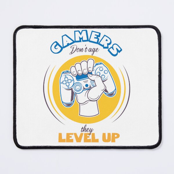 Item preview, Gamers don't age they level up Funny epic universe humor quote designed and sold by REDDLINE.