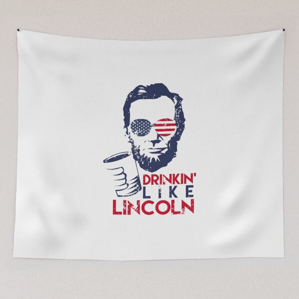 Item preview, Drinkin Like Lincoln Shirt for 4th of July designed and sold by TomGiantDesigns.