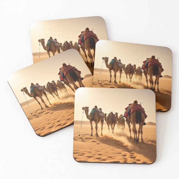Item preview, Camel Caravan in the Sahara designed and sold by Enchanting Art Vista.