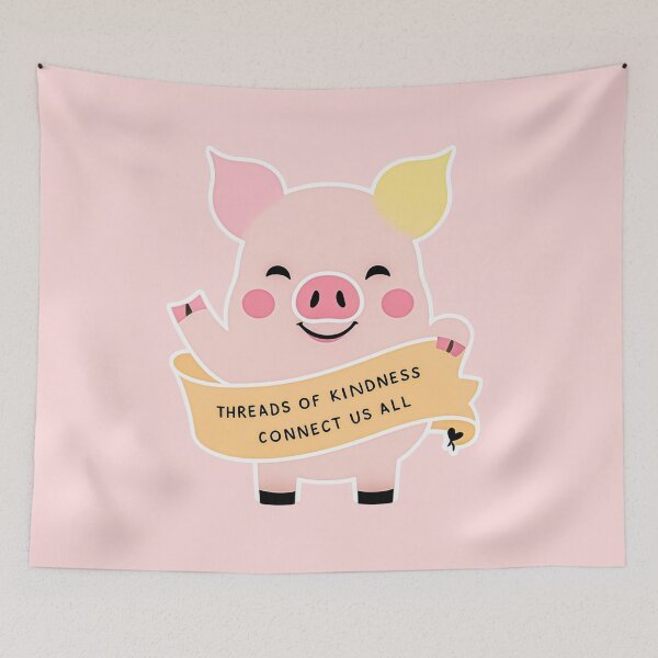 Item preview, Threads of Kindness Pig - Charlotte’s Web Inspired designed and sold by MilicaT.
