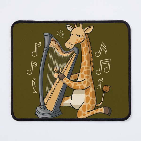 Item preview, Musical Giraffe Playing the Harp designed and sold by Urban-Celt.