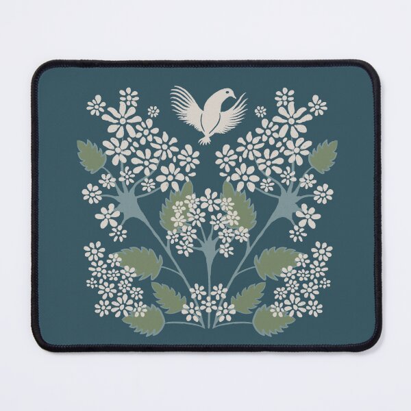 Item preview, Peaceful Dove Illustration Surrounded by Cumin Flowers designed and sold by daniela-rus.