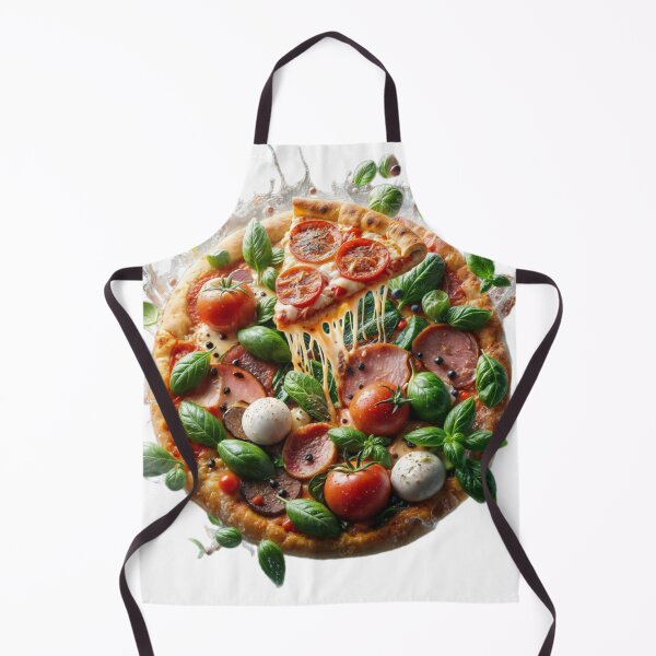 Item preview, pizza design with fresh ingredients & water splash designed and sold by Creative88Art.