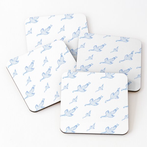 Item preview, Free like a bird: blue geese designed and sold by eugeniaell.