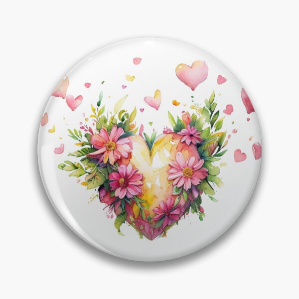 Item preview, Watercolor heart seamless pattern designed and sold by Diavers-store.