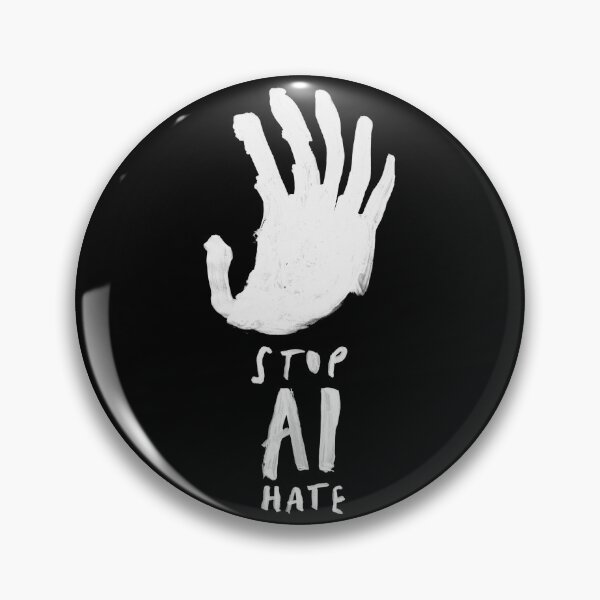Item preview, AI Glitch Prints / Six-Fingered AI / Stop AI Hate Hand-Drawn Design designed and sold by coshe.