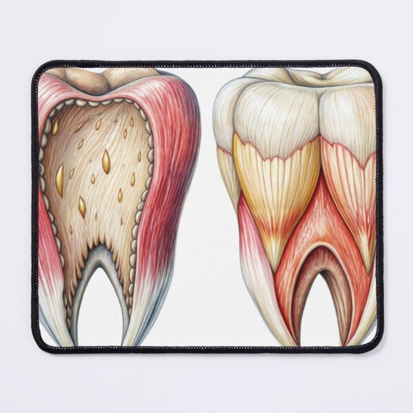 Item preview, comparison of bad and good tooth designed and sold by Creative88Art.