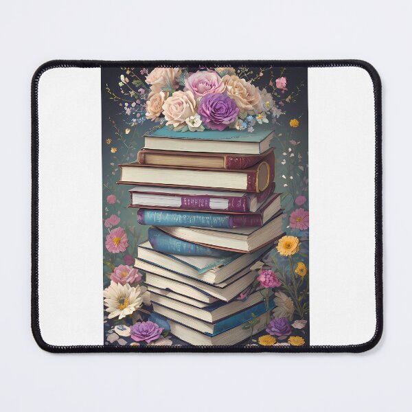 Item preview, Prismatic Floral Book Stack Watercolor designed and sold by Mechanical-Artt.