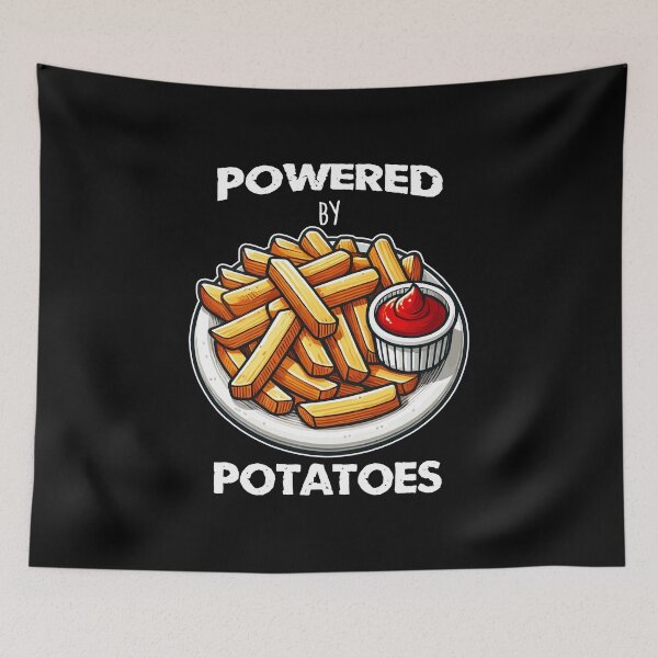 Item preview, Plate of Fries and Ketchup - Powered by Potatoes designed and sold by MaateoDesign.