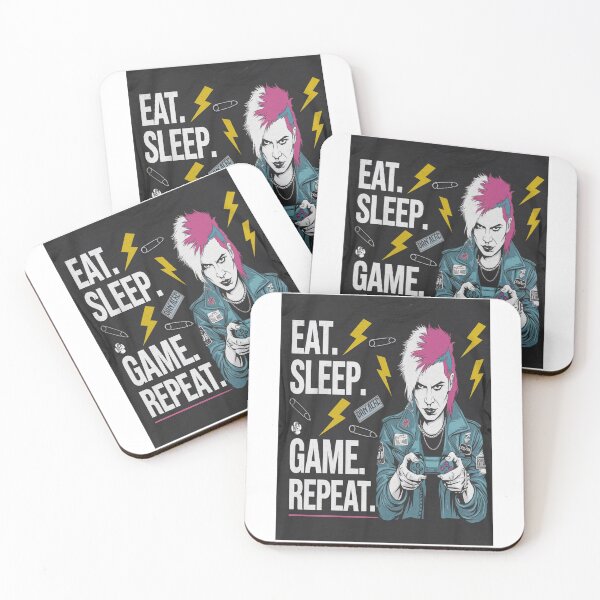 Item preview, Eat Sleep Game Reapeat designed and sold by SanadDiab.