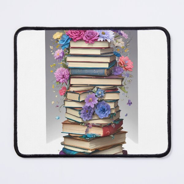Item preview, Prismatic Floral Book Pile Illustration designed and sold by Mechanical-Artt.