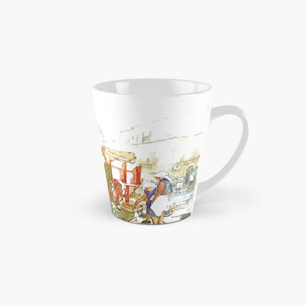 Item preview, Peasants around the threshing machine in the square designed and sold by Giuseppe Cocco.
