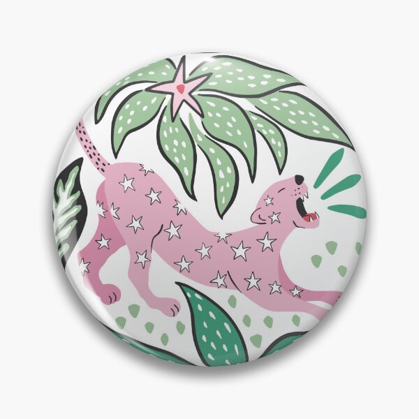 Item preview, Roaring pink leopard designed and sold by vivdesign.