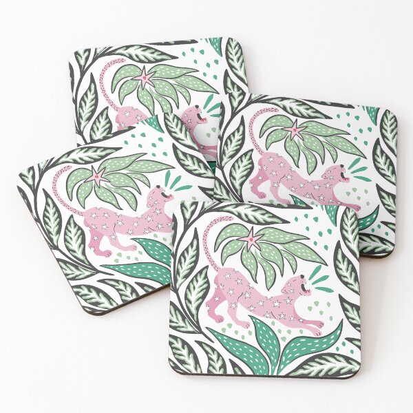 Item preview, Roaring pink leopard designed and sold by vivdesign.