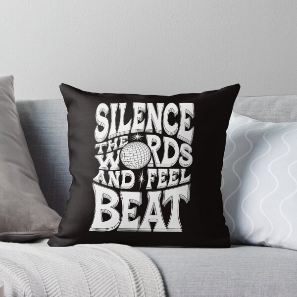 Item preview, Vintage Disco Music Poster - "Silence the Words, Feel the Beat" with Disco Globe designed and sold by paulo silveira.