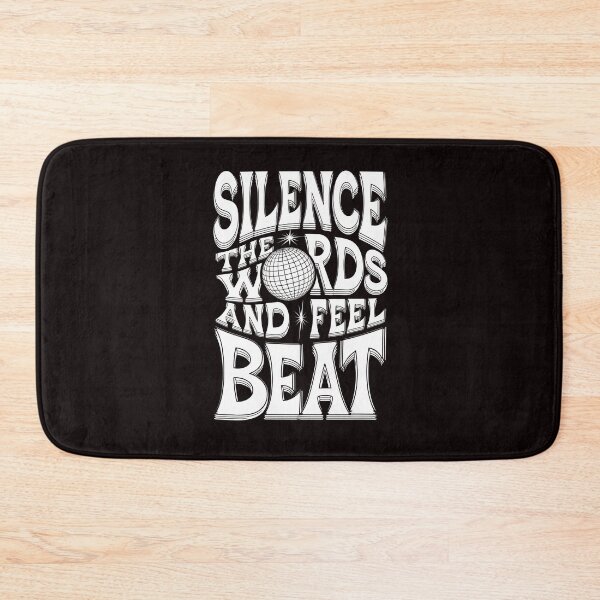 Item preview, Vintage Disco Music Poster - "Silence the Words, Feel the Beat" with Disco Globe designed and sold by paulo silveira.