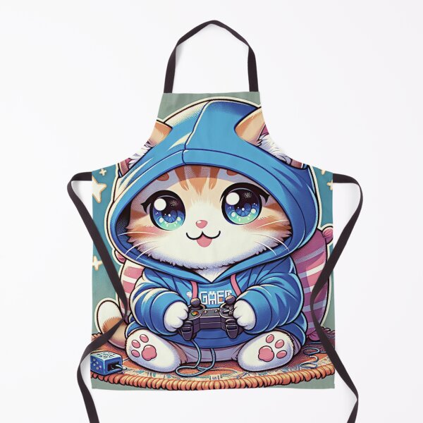 Item preview, Playful Cat Gamer in Cozy Setting designed and sold by darlene80184.