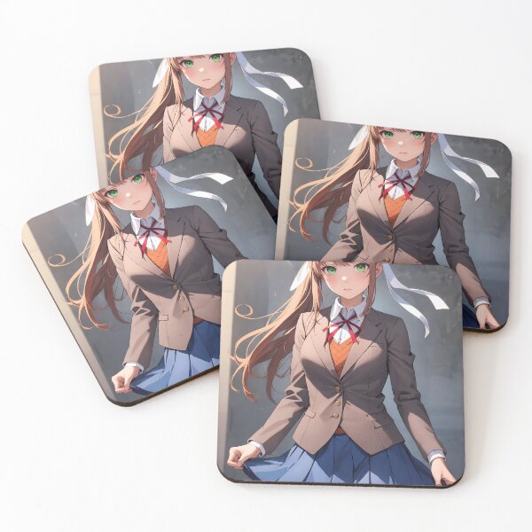 Item preview, Monika - Doki Doki Literature Club Fanart designed and sold by iloveanimechibi.