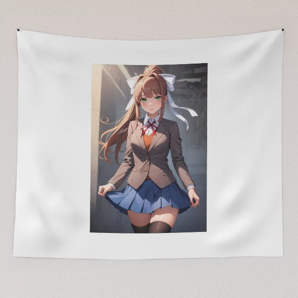 Artikelvorschau, Monika - Doki Doki Literature Club Fanart entworfen und verkauft von iloveanimechibi.