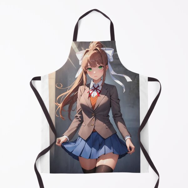 Artikelvorschau, Monika - Doki Doki Literature Club Fanart entworfen und verkauft von iloveanimechibi.