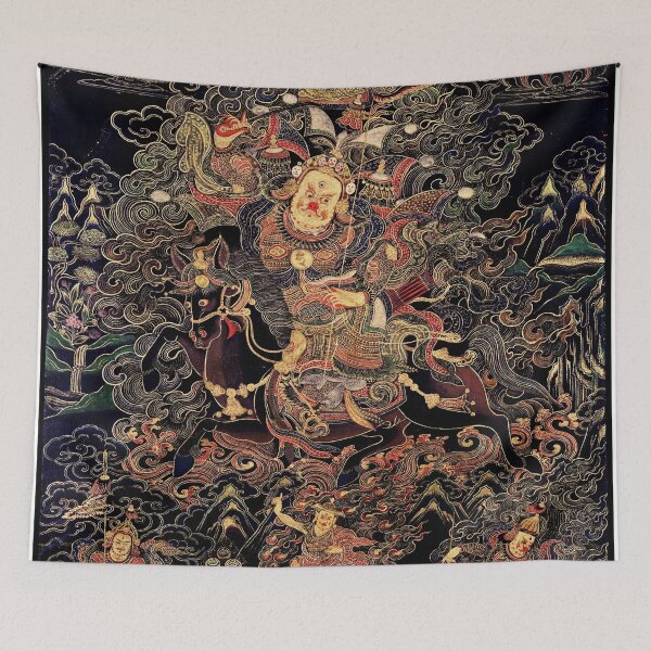 Item preview, Mandala 206 Worldly Protector Buddhist Tsangpa Karpo 1600s designed and sold by GuyBlank.
