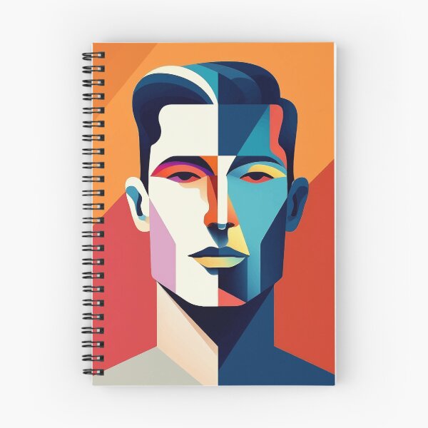 Item preview, Colorful geometric face designed and sold by BysonDesigns.