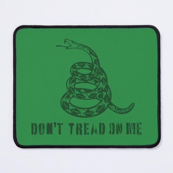 Item preview, Dont Tread On Me Distressed 80s Retro Gadsden Snake Flag Forest Green Default Background designed and sold by pelagio.