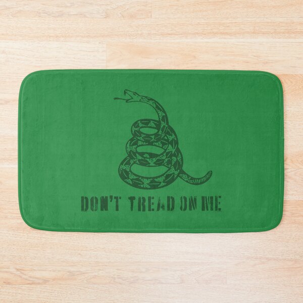 Item preview, Dont Tread On Me Distressed  80s Retro Gadsden Snake Flag Forest Green Default Background designed and sold by pelagio.