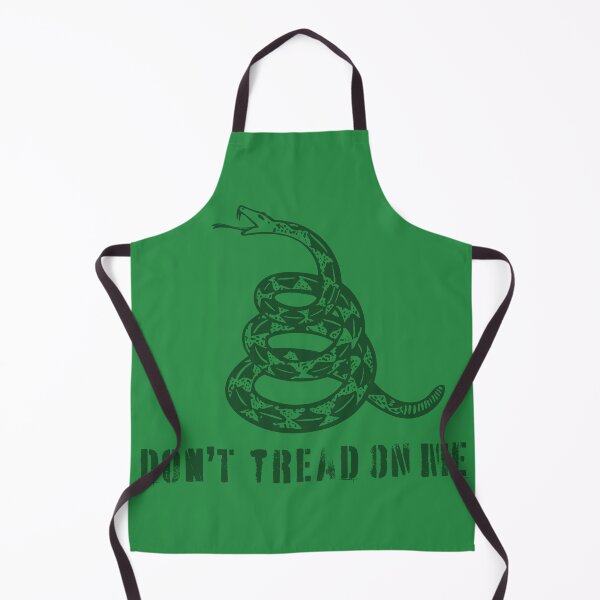 Item preview, Dont Tread On Me Distressed 80s Retro Gadsden Snake Flag Forest Green Default Background designed and sold by pelagio.