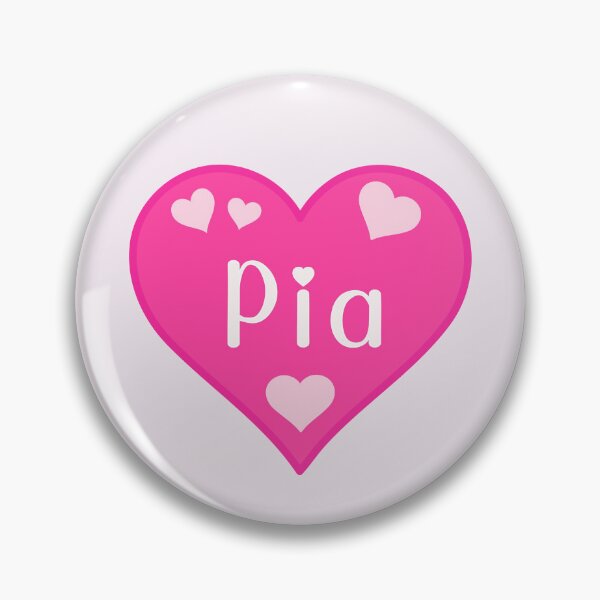 Item preview, Pia Name Pink Heart  designed and sold by Jeallan Designs.