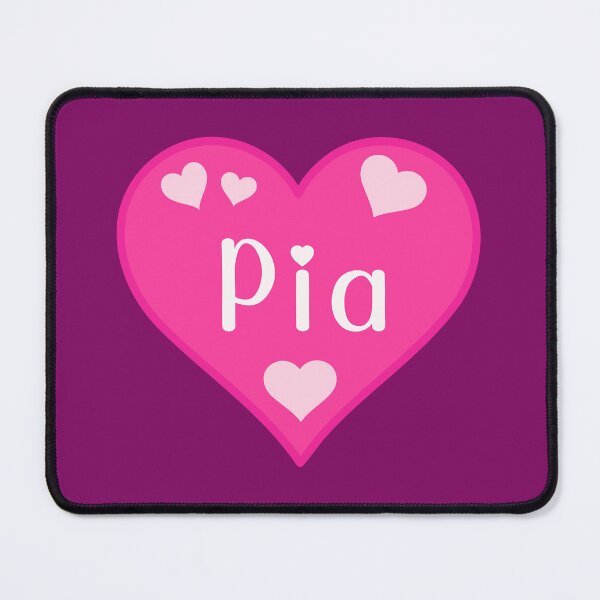 Item preview, Pia Name Pink Heart designed and sold by Jeallan Designs.