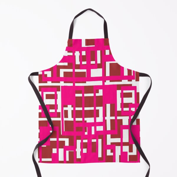 Item preview, Geometric Shapes Pattern Pink White Cut Out designed and sold by taiche.