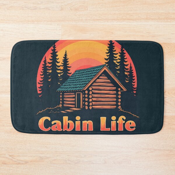 Item preview, Cabin Life – Embrace the Serenity of Nature with Vintage Charm designed and sold by pixelated_echoes.