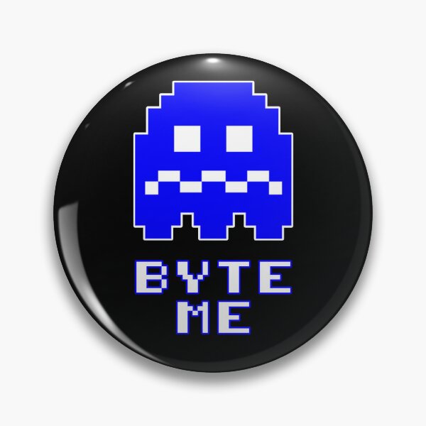 Item preview, Byte Me - Blue Pixel Ghost designed and sold by Niteshift-.