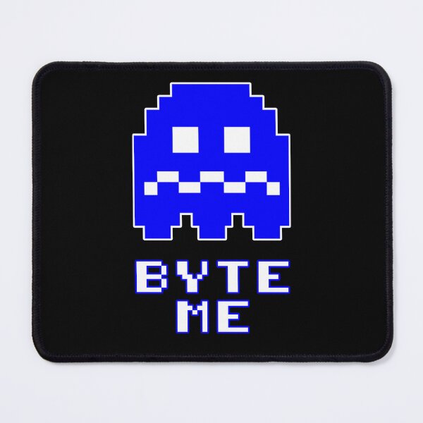 Item preview, Byte Me - Blue Pixel Ghost designed and sold by Niteshift-.