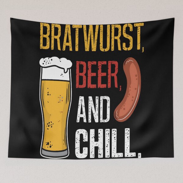 Item preview, Oktoberfest Bratwurst Beer And Chill designed and sold by KitonicTees.