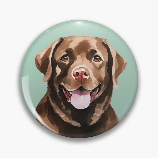 Item preview, Chocolate Lab Watercolor designed and sold by Magnolia Valley Art.
