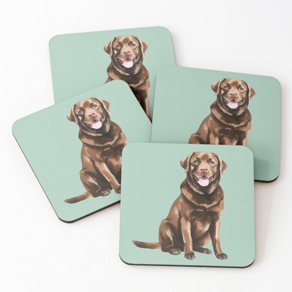 Item preview, Chocolate Lab Watercolor designed and sold by Magnolia Valley Art.