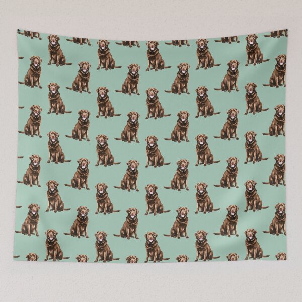 Item preview, Chocolate Lab Watercolor designed and sold by Magnolia Valley Art.
