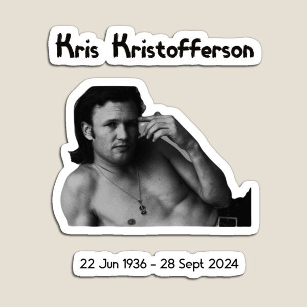 Aperçu de l'œuvre Kris Kristofferson créée et vendue par Freakywears.