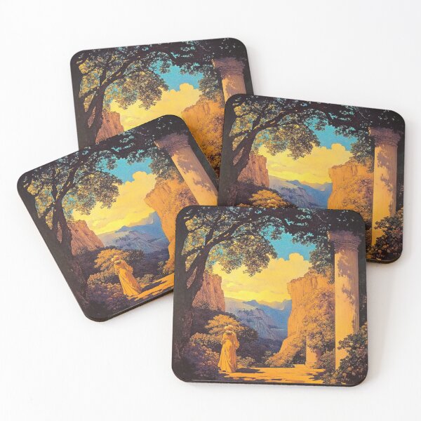 Item preview, Make Believe Landscape by Maxfield Parrish designed and sold by melikekoc.
