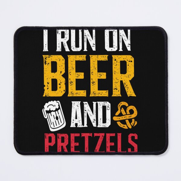 Item preview, I Run On Beer And Pretzels Oktoberfest designed and sold by KitonicTees.