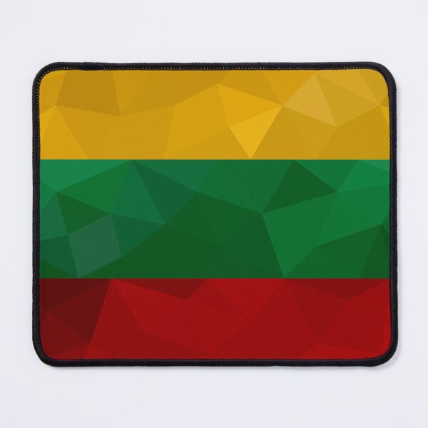 Item preview, Low Poly Lithuania Flag - Geometric Tricolor Design designed and sold by OrangePoly.