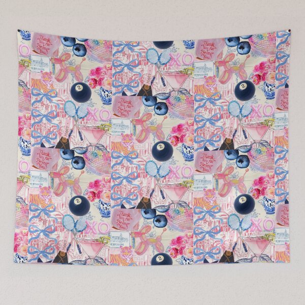 Item preview, pink preppy pattern designed and sold by pizzarolls0607.