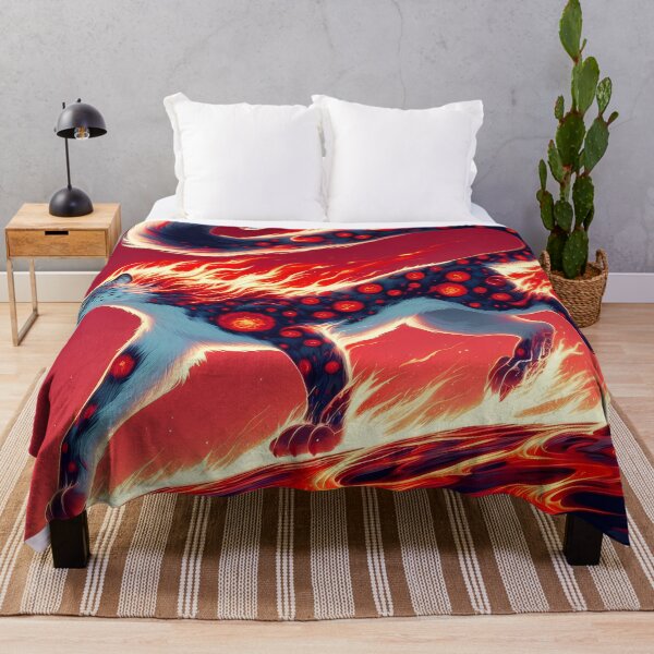Item preview, Lava Fire Snow Leopard, Ai Generated Art designed and sold by ACC .
